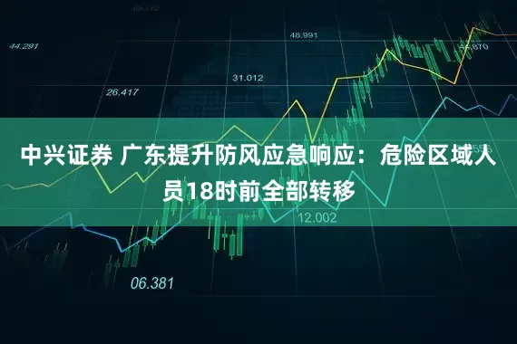 中兴证券 广东提升防风应急响应：危险区域人员18时前全部转移